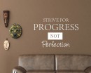 Strive For Progress Quotes Wall Decal Motivational Vinyl Art Stickers